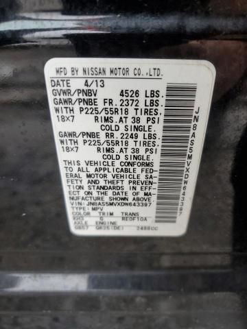 2013 NISSAN ROGUE 4cyl Gasoline 2.5 DOHC Chassis Cont Mod - 300320