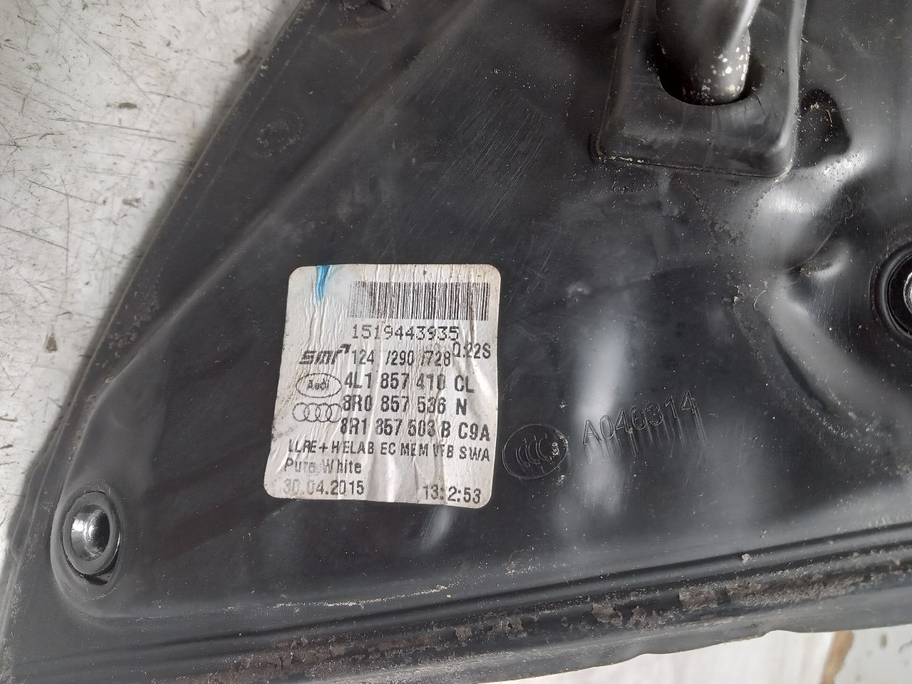 2015 AUDI Q7 6cyl Supercharged 3.0 Right SIDE VIEW MIRROR - 304913 — photo 8