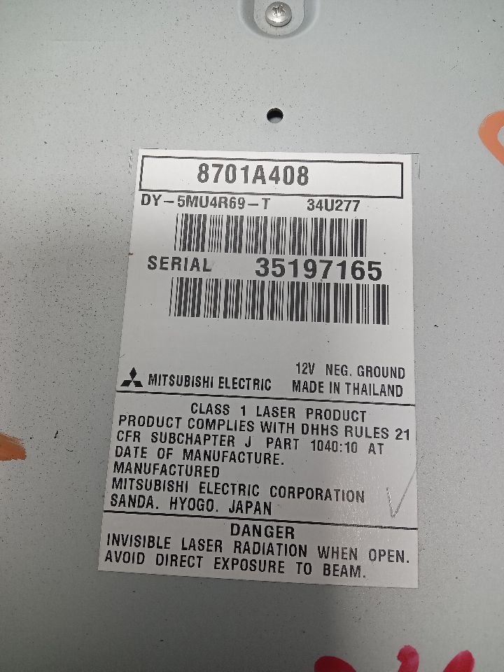 2014 MITSUBISHI OUTLANDER 4cyl Gasoline 2.4 Radio Audio - 308017 — photo 3