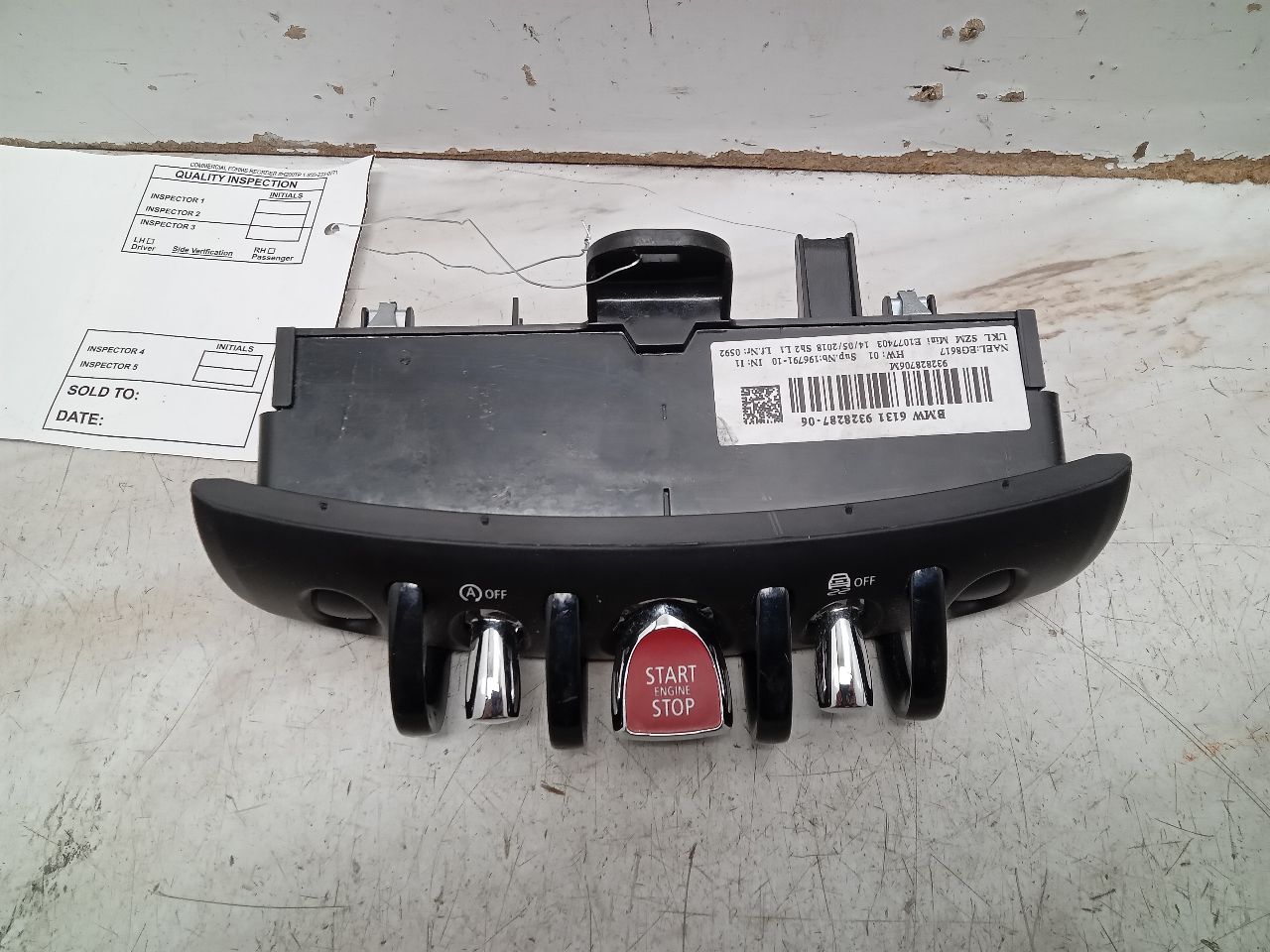 2019 MINI COOPER COOPER 1.5L 3cyl Turbo Gasoline COLUMN SWITCH - 311331 — photo 2