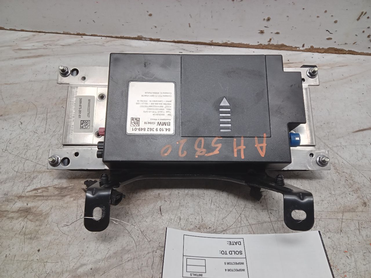 2015 BMW 750i 4.4L 8cyl Turbo Gasoline Radio Audio - 317442