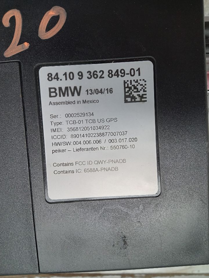 2015 BMW 750i 4.4L 8cyl Turbo Gasoline Radio Audio - 317442 — photo 2
