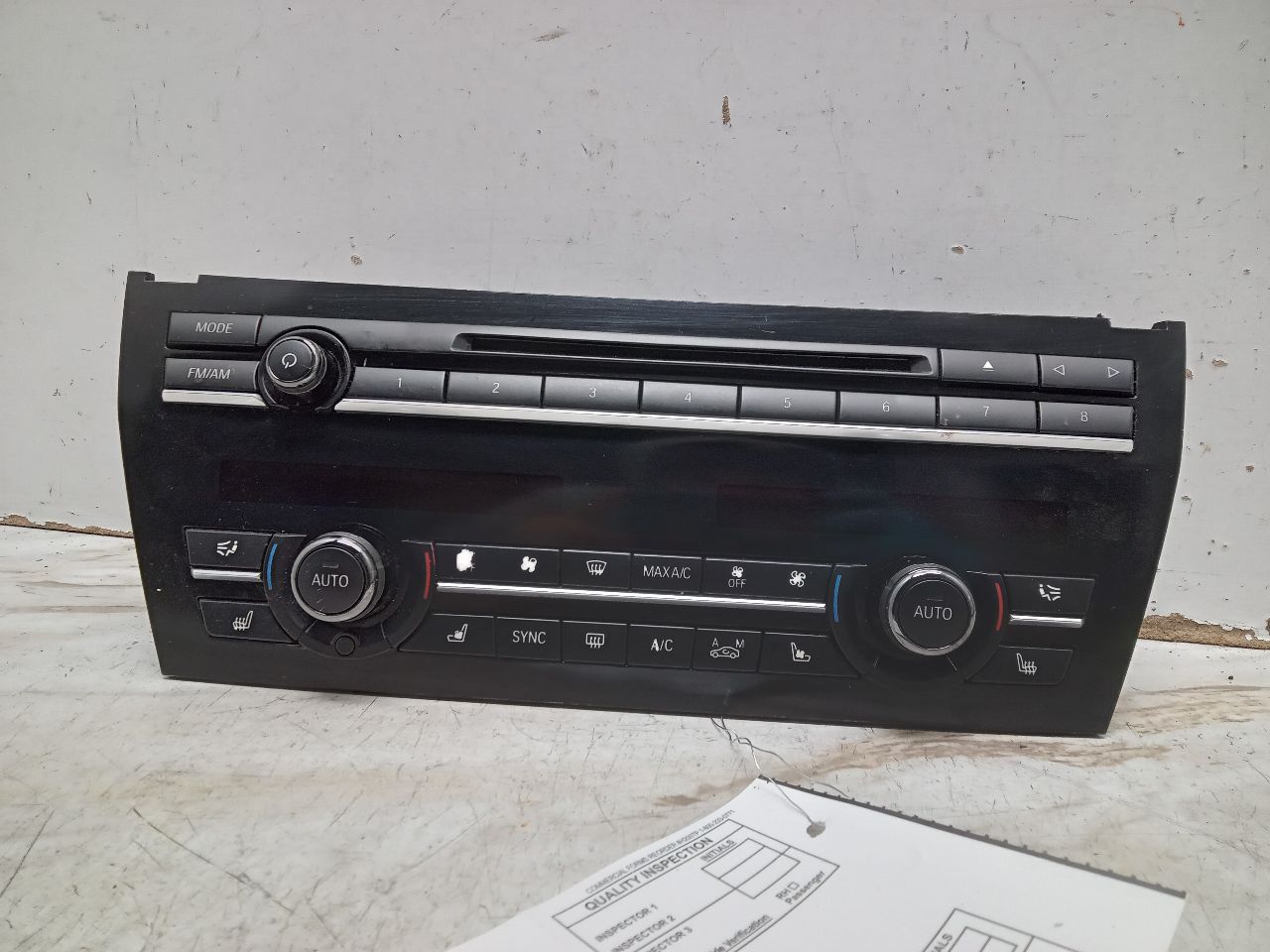 2015 BMW 750i 4.4L 8cyl Turbo Gasoline Radio Audio - 317448