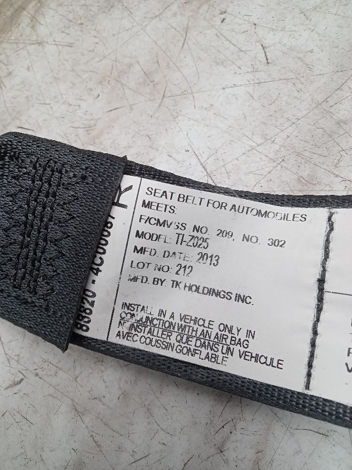 2013 KIA OPTIMA 4cyl Gasoline 2.4 Seat Belt, Front - 321076 — photo 4