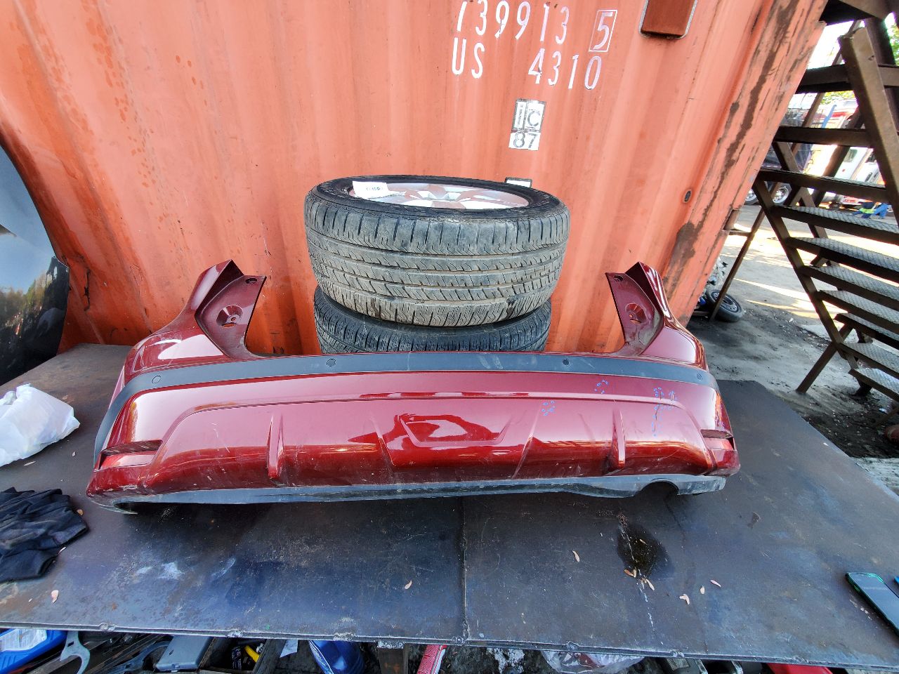 2022 NISSAN KICKS 1.6L 4cyl Gasoline BUMPER ASSY, REAR - 322966