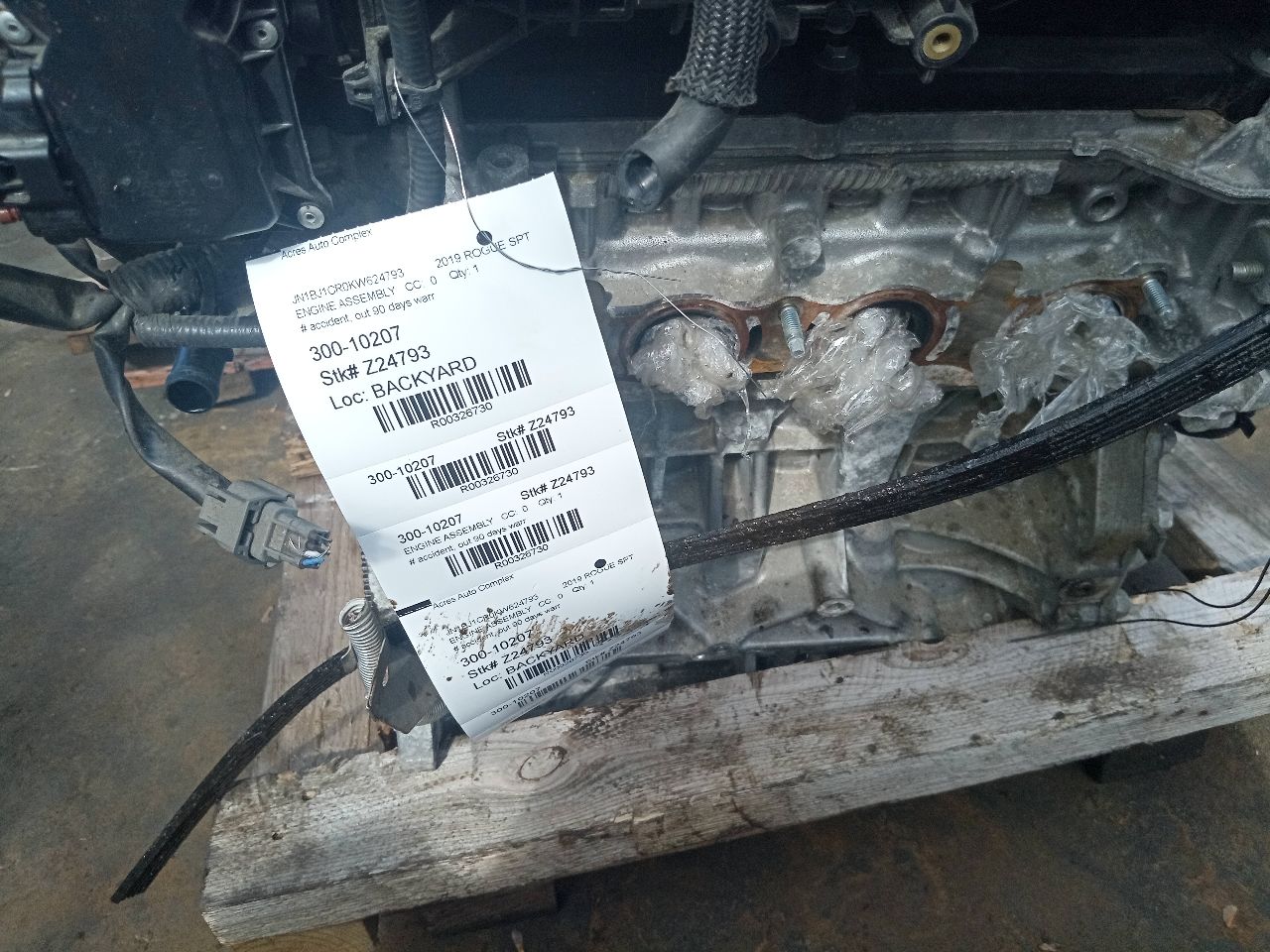 2019 NISSAN ROGUE SPORT 2.0L 4cyl Gasoline VVT ENGINE ASSEMBLY - 326730