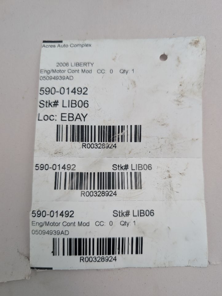 2006 JEEP LIBERTY Eng/Motor Cont Mod - 328924 — photo 4