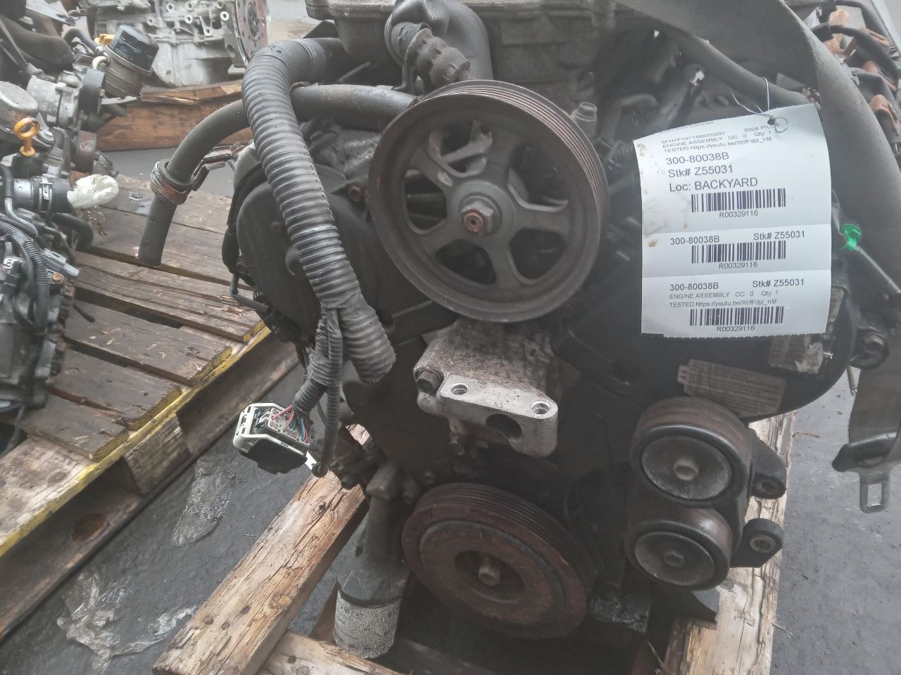 2008 HONDA PILOT 6cyl Gasoline 3.5 ENGINE ASSEMBLY - 329116 — photo 2