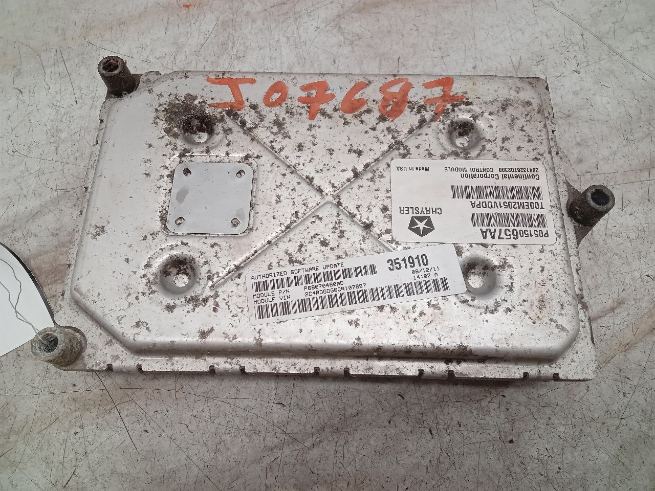 2012 DODGE CARAVAN Eng/Motor Cont Mod - 329157 — photo 2