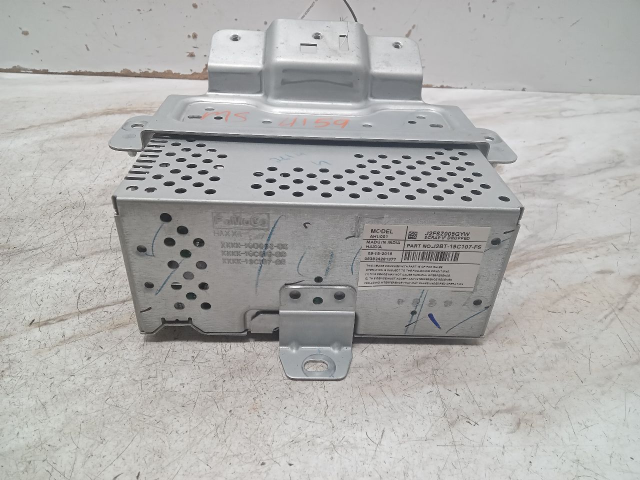 2019 FORD ECOSPORT 2.0L 4cyl Gasoline VVT Radio Audio - 330873