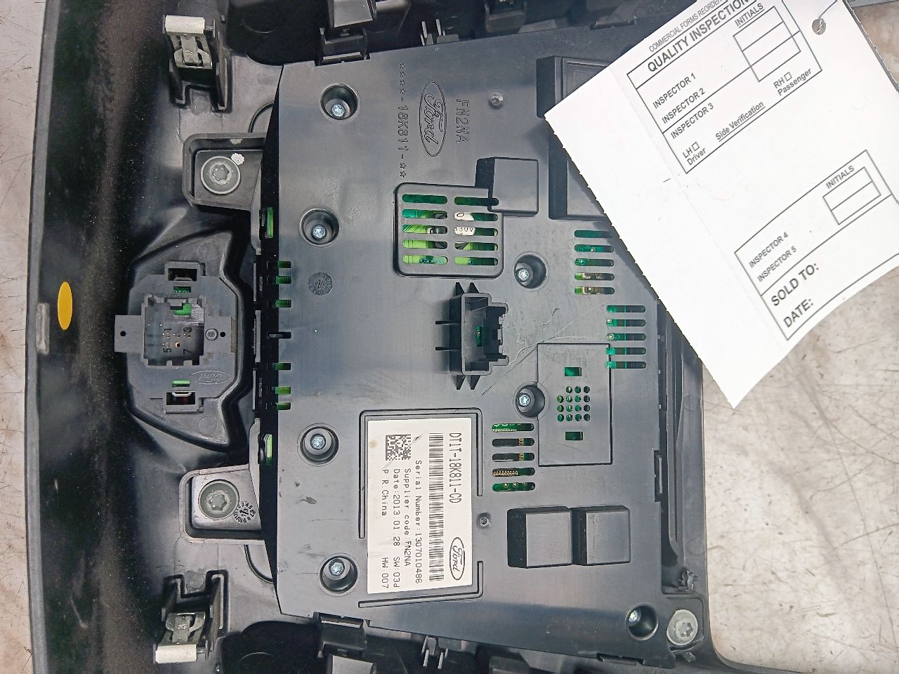2016 FORD TRANSIT CONNECT 2.5L 4cyl Gasoline Radio Audio - 333583