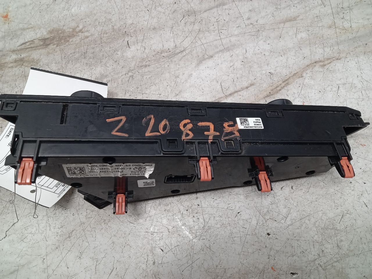 2022 TOYOTA CAMRY 2.5L 4cyl Gasoline TEMP CONTROL - 334770