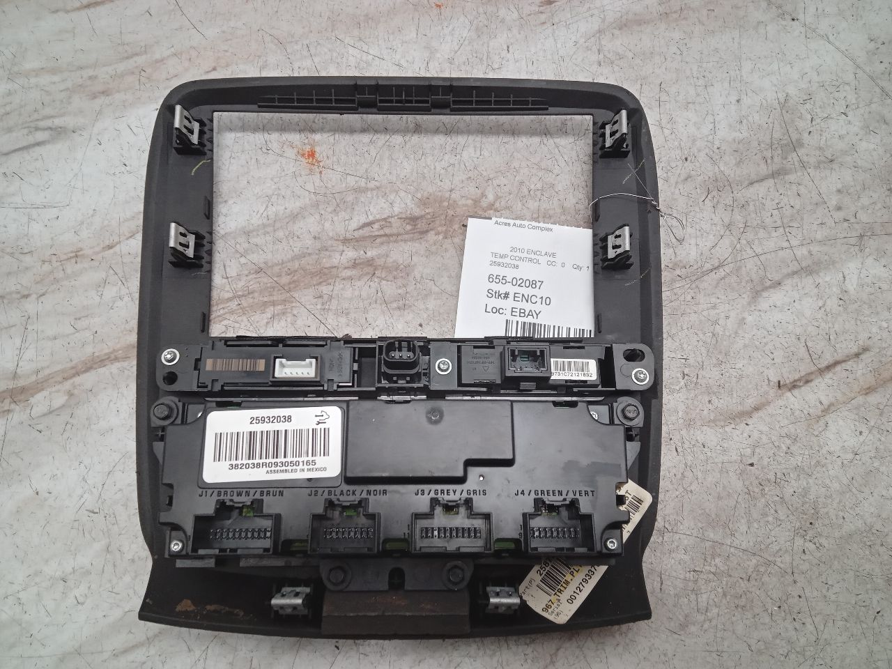 2010 BUICK ENCLAVE TEMP CONTROL - 336178 — photo 3