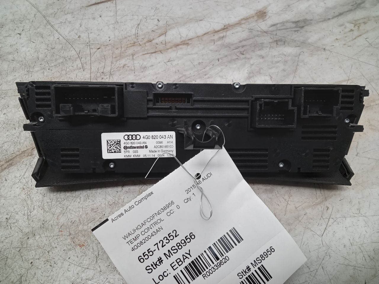 2015 AUDI A6 TEMP CONTROL - 339620 — photo 2