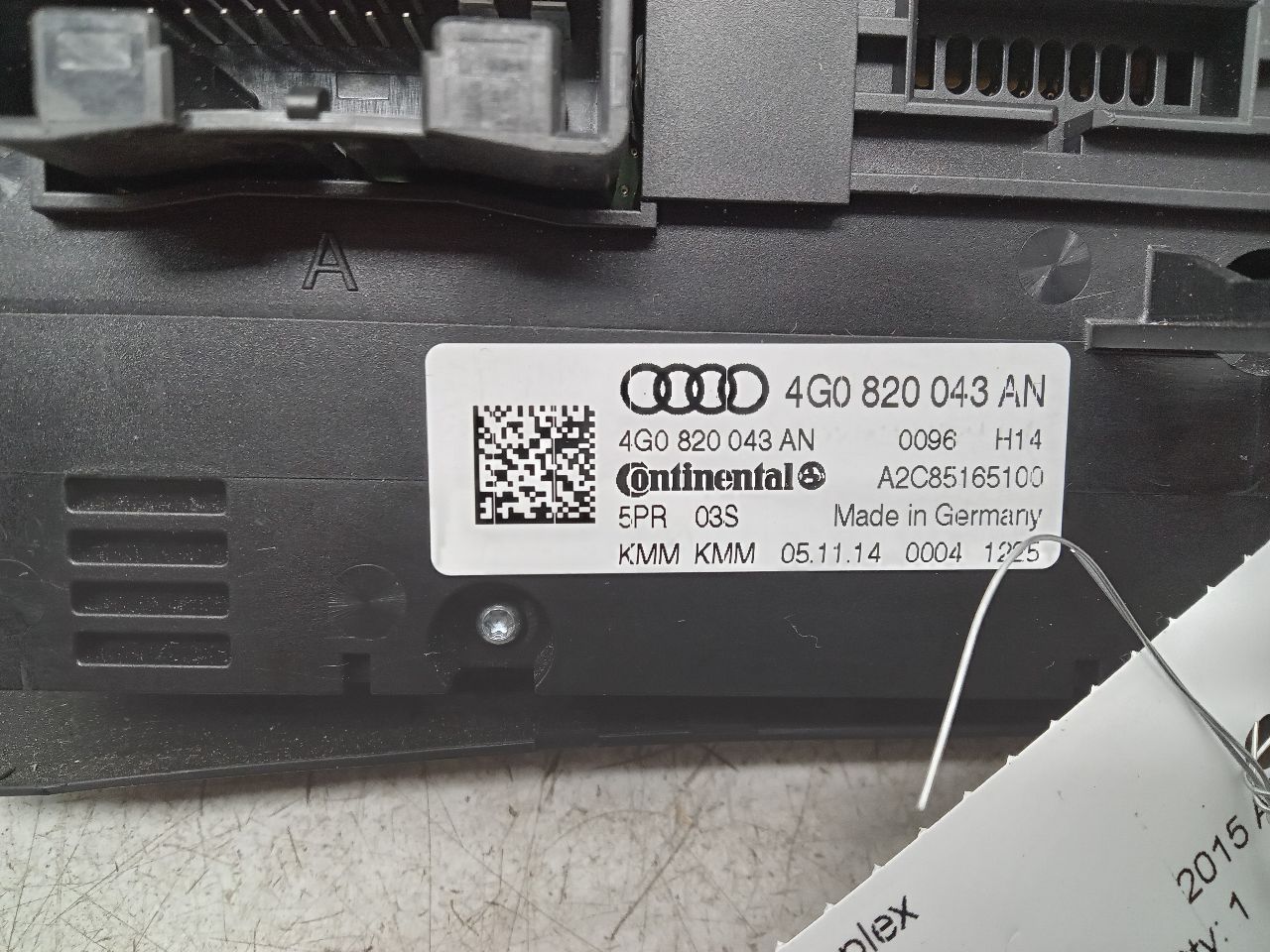 2015 AUDI A6 TEMP CONTROL - 339620 — photo 3