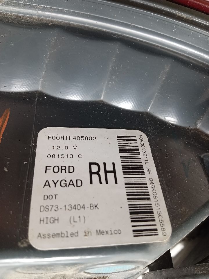 2014 FORD FUSION Right TAIL LAMP - 339742 — photo 4