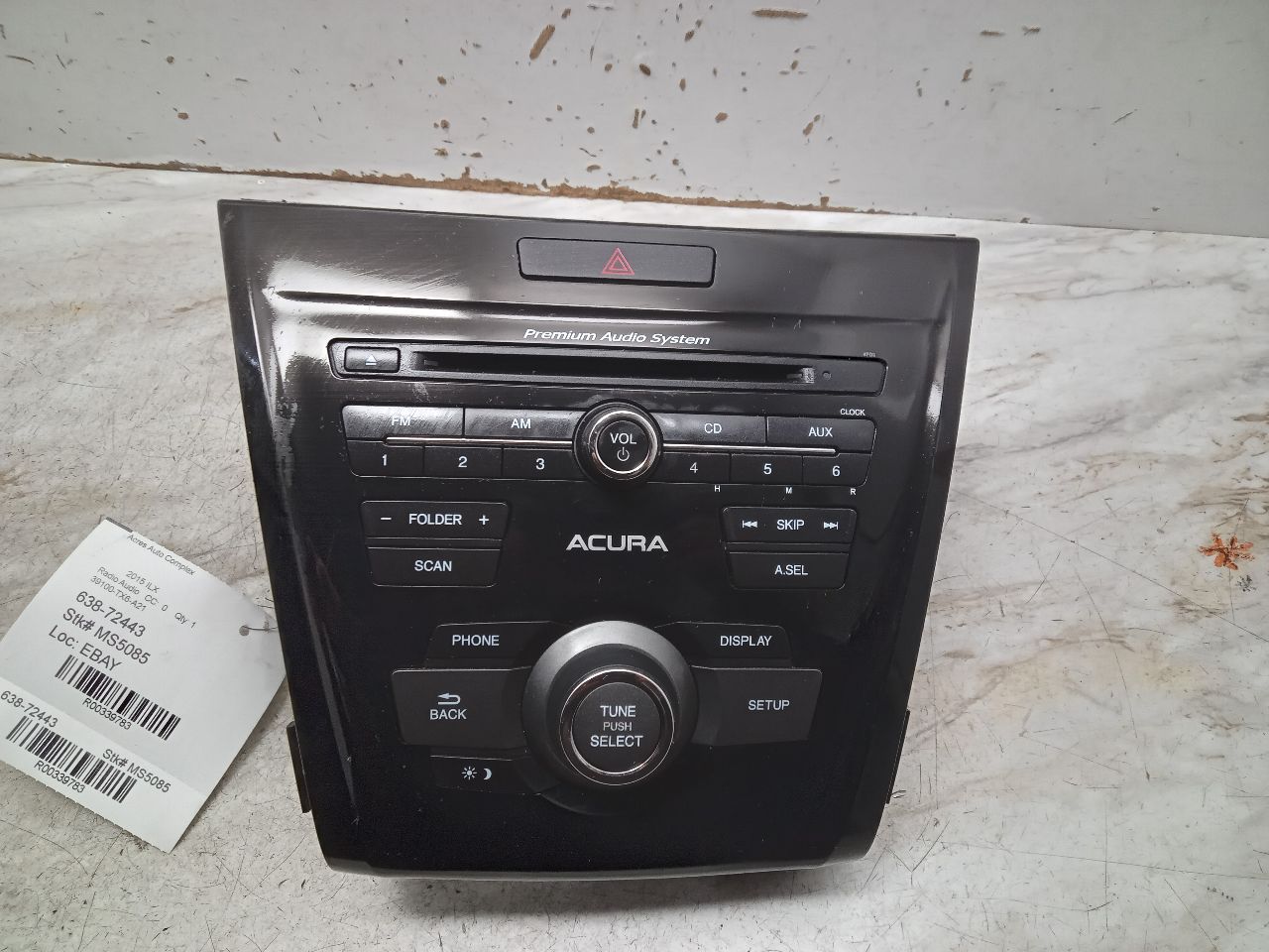 2015 ACURA ILX Radio Audio - 339783