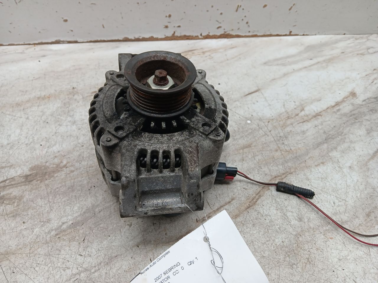 2007 CHRYSLER SEBRING ALTERNATOR - 341569