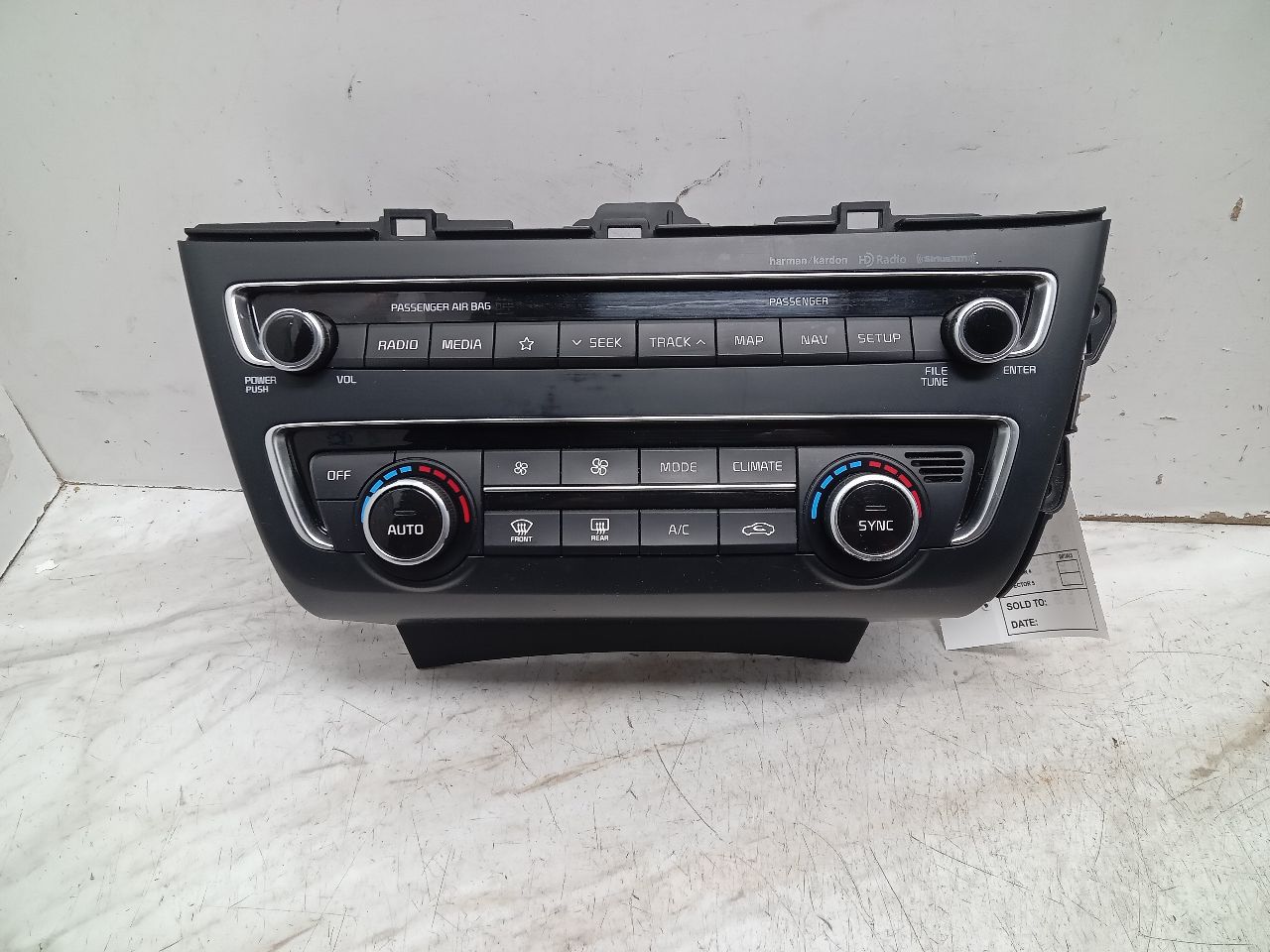 2019 KIA OPTIMA 1.6L 4cyl Turbo Gasoline TEMP CONTROL - 342186