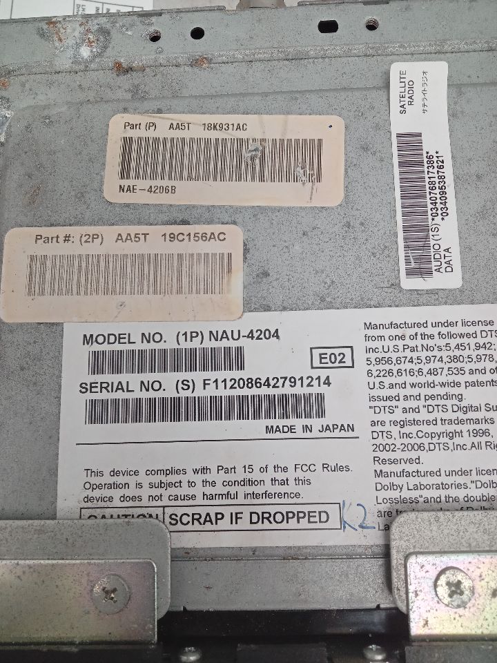 2010 LINCOLN MKS 6cyl Gasoline 3.7 Radio Audio - 343736 — photo 3