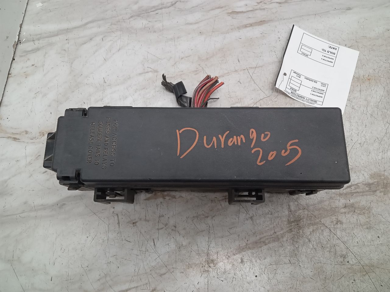 2005 DODGE DURANGO Chassis Cont Mod - 344105