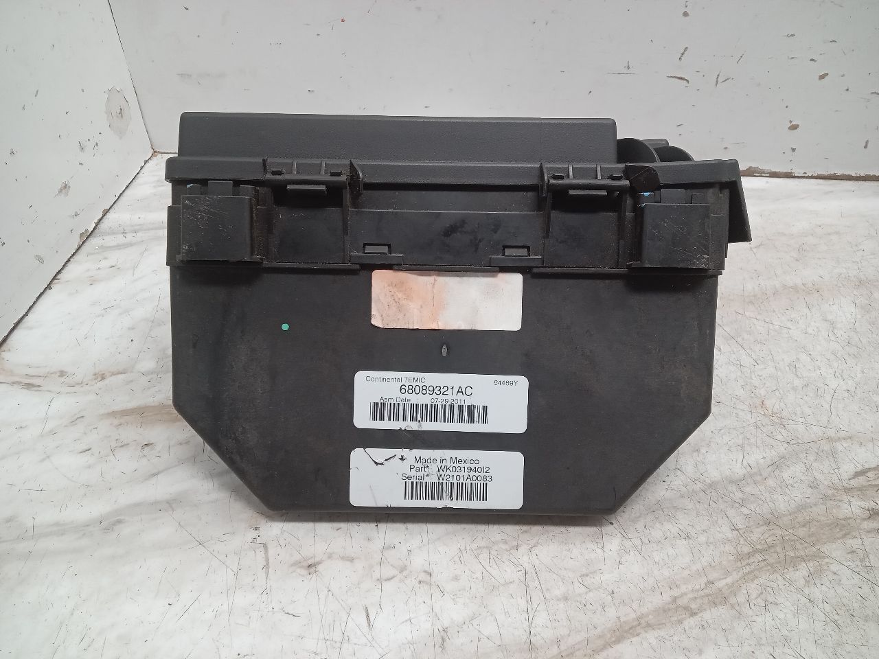 2012 DODGE DURANGO 6cyl Gasoline 3.6 Chassis Cont Mod - 345230