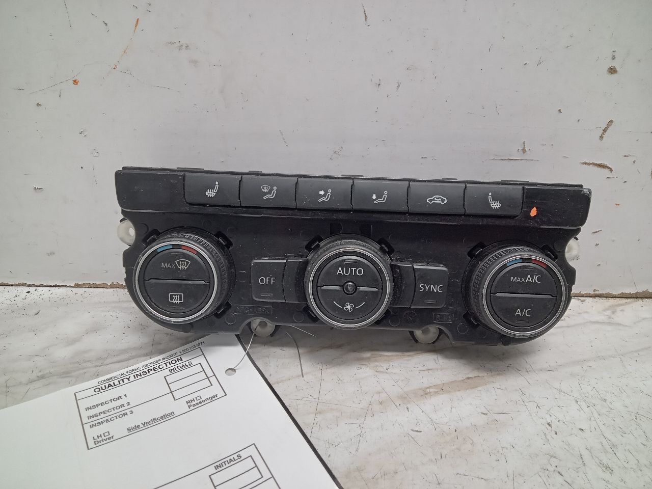 2017 VOLKSWAGEN PASSAT 1.8L 4cyl Turbo Gasoline TEMP CONTROL - 345526