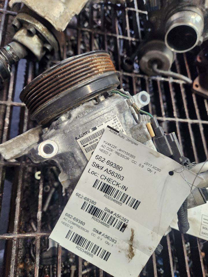 2017 VOLVO XC90 4CYL SC TURBO 2.0 AC COMPRESSOR - 346665