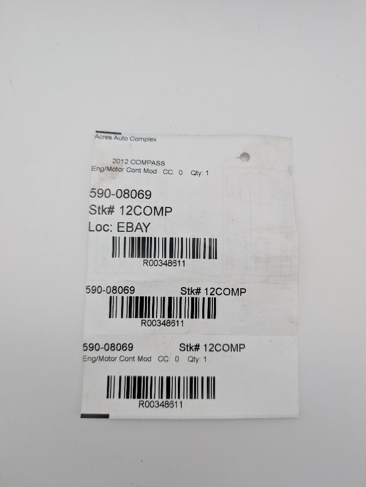 2012 JEEP COMPASS Eng/Motor Cont Mod - 348611