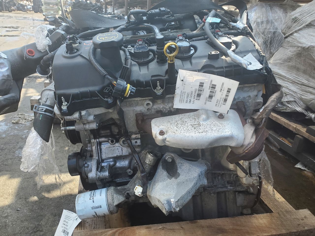 2016 FORD MUSTANG 6cyl Gasoline 3.7 ENGINE ASSEMBLY - 348663 — photo 6