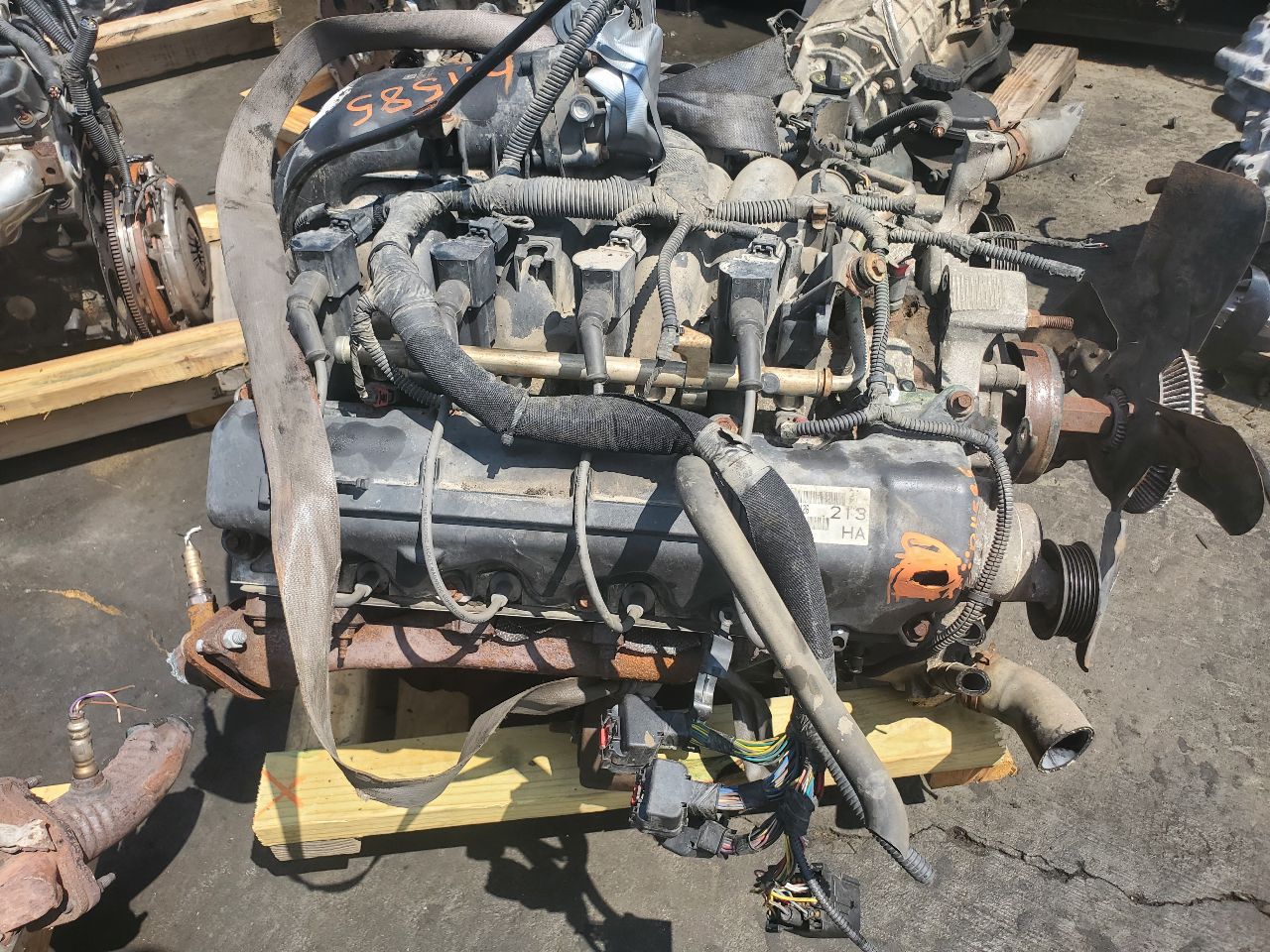 2008 DODGE 1500 PICKUP 8cyl Gasoline 4.7 FLEX ENGINE ASSEMBLY - 349639 — photo 2