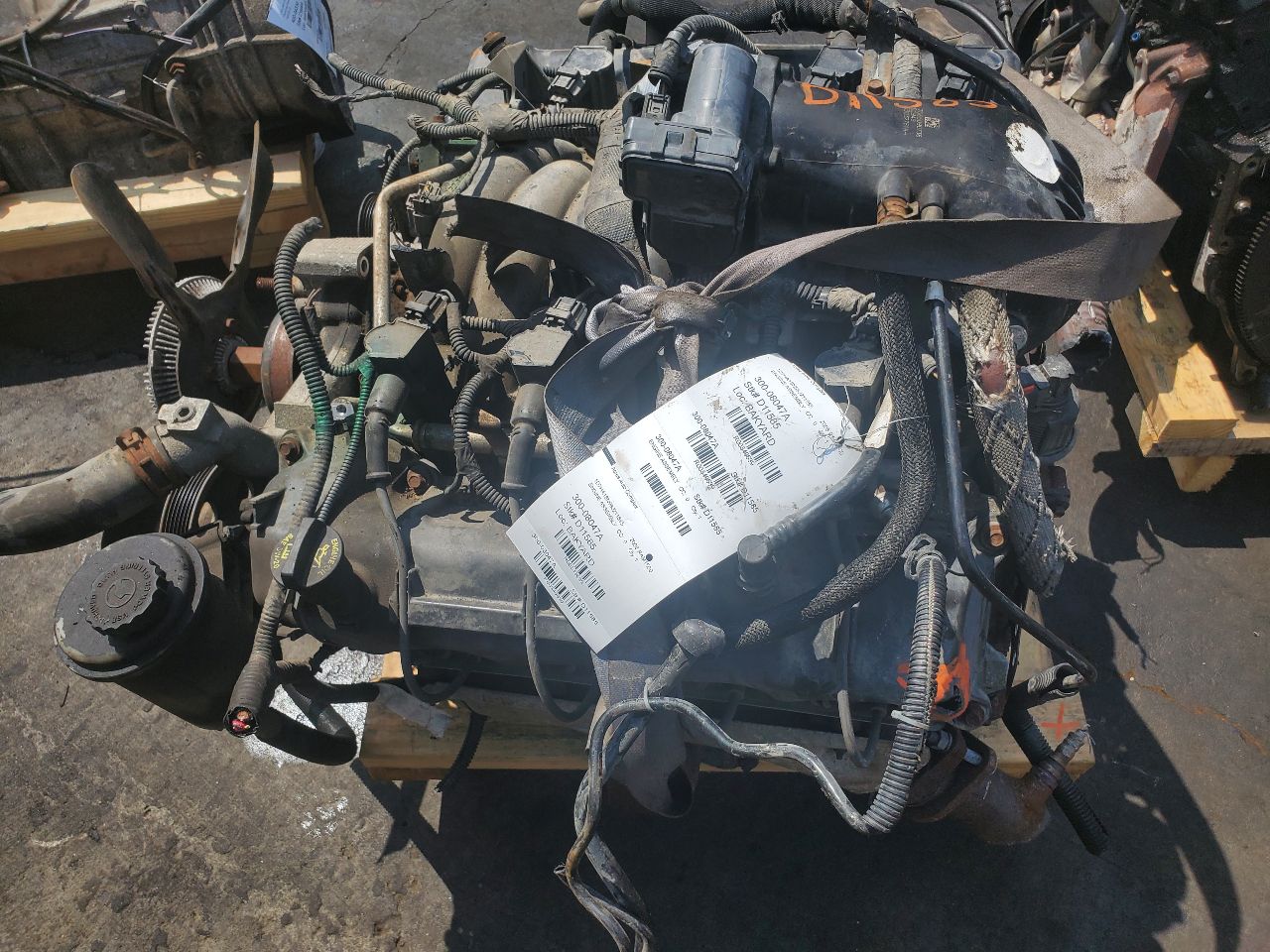 2008 DODGE 1500 PICKUP 8cyl Gasoline 4.7 FLEX ENGINE ASSEMBLY - 349639 — photo 5