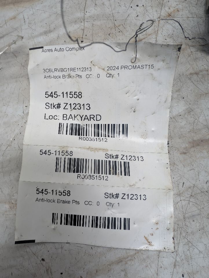 2024 DODGE PROMASTER 1500 VAN 3.6L 6cyl Gasoline Anti-lock Brake Pts - 351512 — photo 7