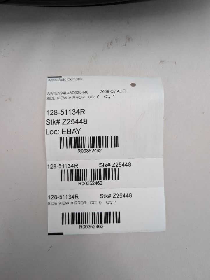 2008 AUDI Q7 8cyl Gasoline 4.2 Right SIDE VIEW MIRROR - 352462