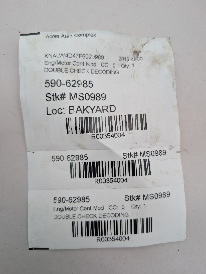 2015 KIA K900 8cyl Gasoline 5.0 Eng/Motor Cont Mod - 354004 — photo 6