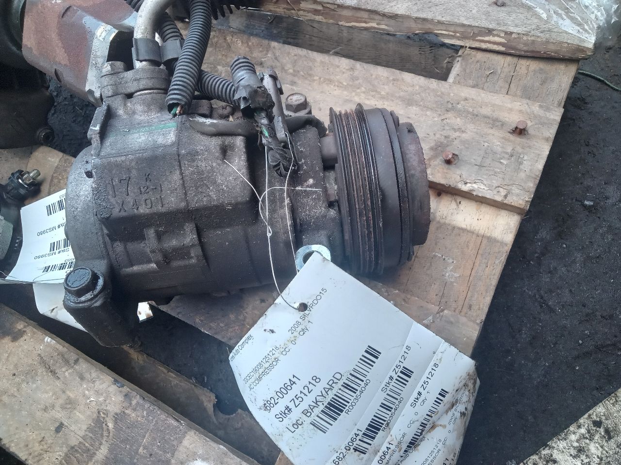 2008 CHEVROLET SILVERADO 1500 PICKUP AC COMPRESSOR - 354040