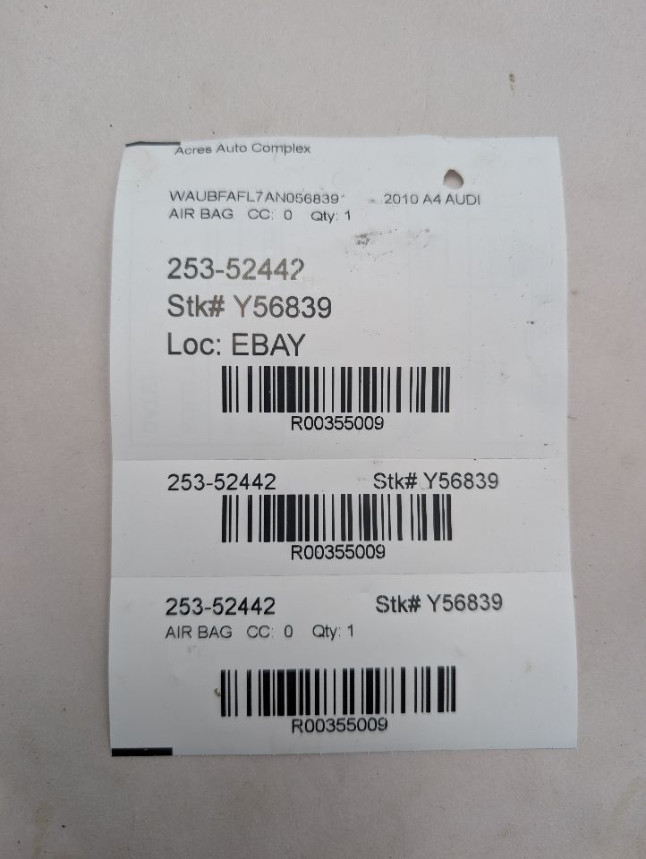 2010 AUDI A4 4cyl Gasoline Turbo 2.0 AIR BAG - 355009 — photo 5