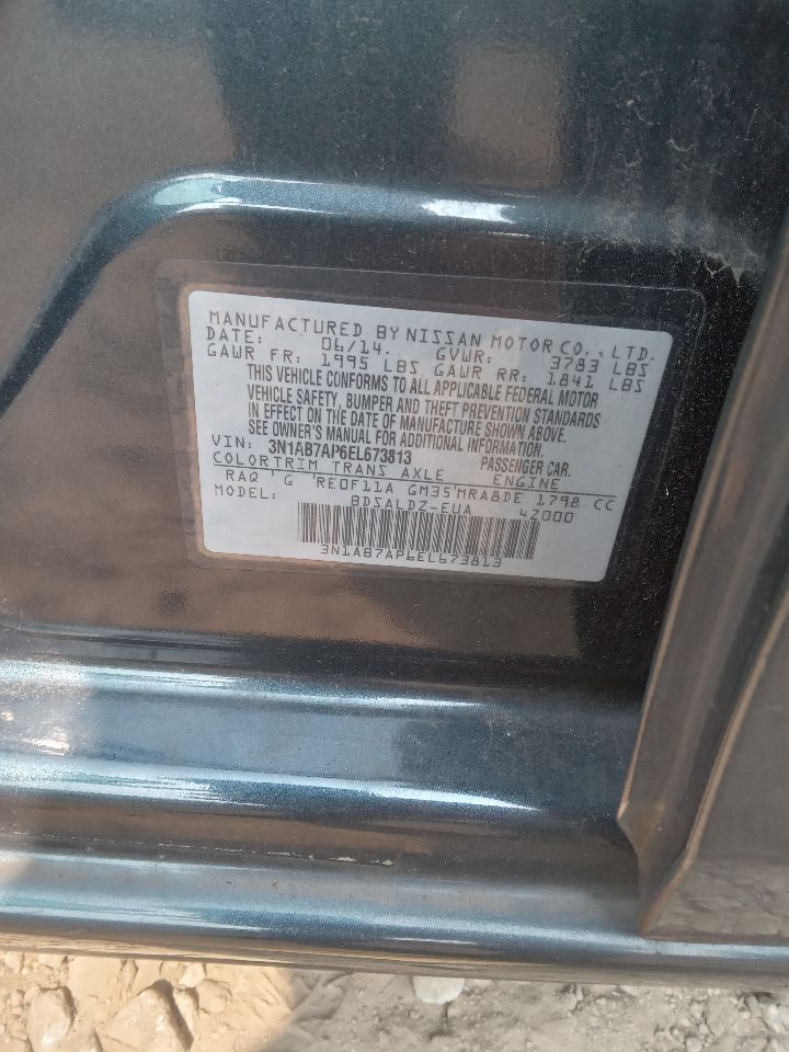 2014 NISSAN SENTRA 4cyl Gasoline 1.8 Chassis Cont Mod - 355741 — photo 1