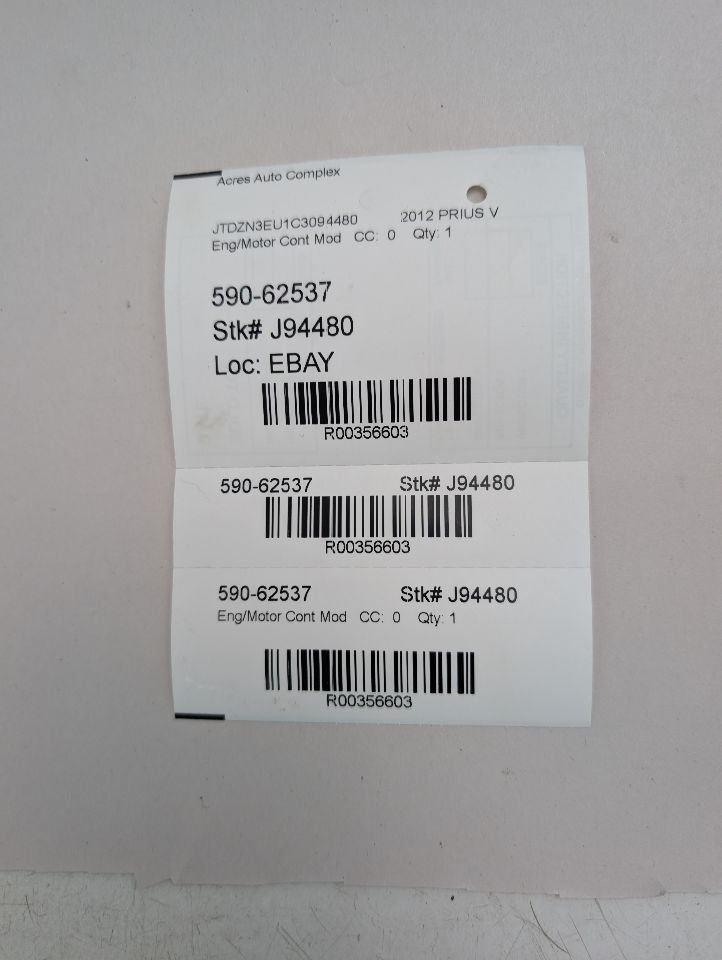 2012 TOYOTA PRIUS 4cyl Hybrid 1.8 Eng/Motor Cont Mod - 356603