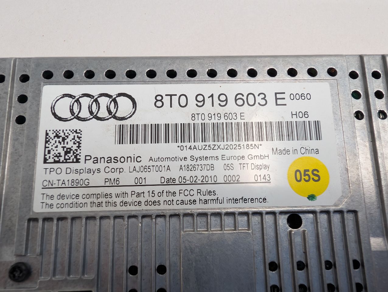 2010 AUDI A4 4cyl Gasoline Turbo 2.0 Info-GPS-TV Screen - 356782 — photo 5