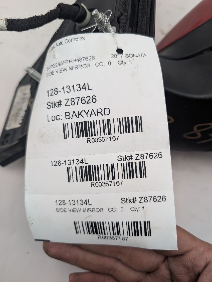 2017 HYUNDAI SONATA 4cyl Gasoline 2.4 Left SIDE VIEW MIRROR - 357167 — photo 5