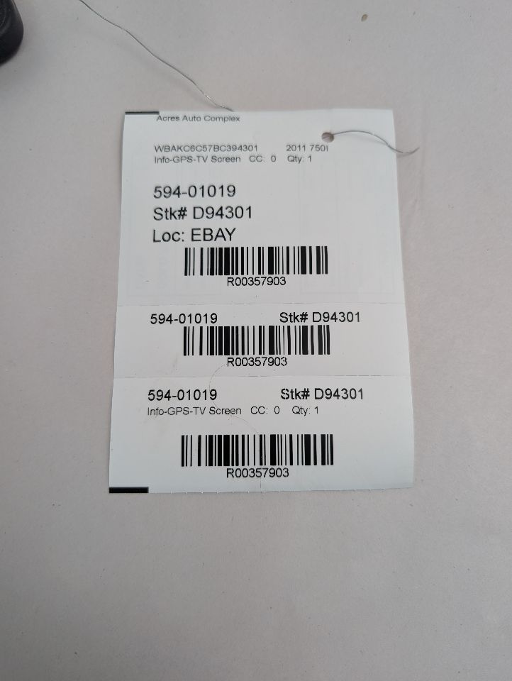 2011 BMW 750i 8cyl Gasoline Turbo 4.4 Info-GPS-TV Screen - 357903