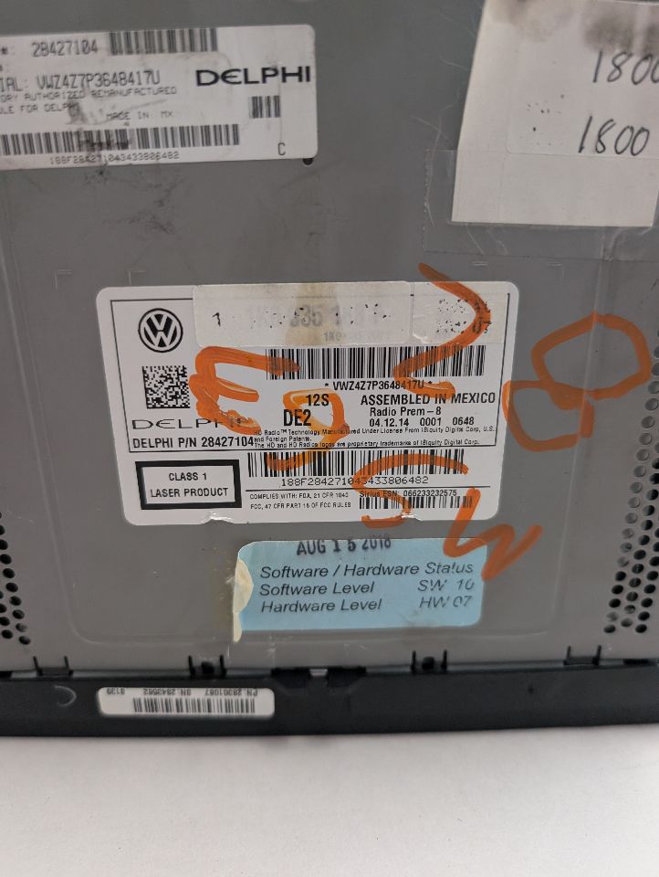 2015 VOLKSWAGEN TIGUAN 4cyl Gasoline Turbo 2.0 Radio Audio - 358114 — photo 3