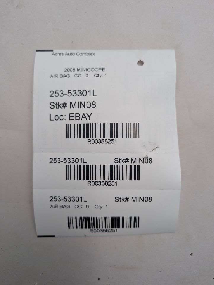 2008 MINI COOPER COOPER Left AIR BAG - 358251 — photo 6