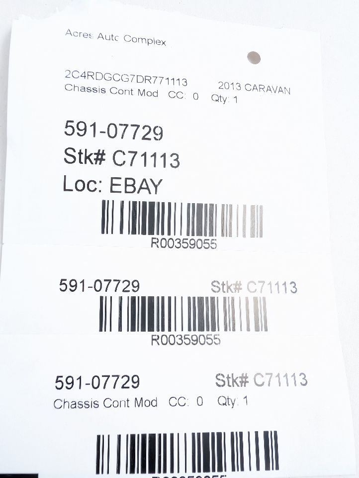 2013 DODGE CARAVAN Chassis Cont Mod - 359055 — photo 6