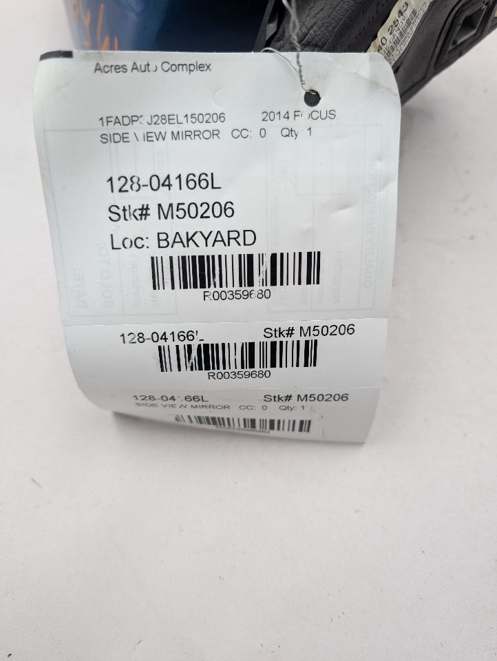 2014 FORD FOCUS 4cyl Gasoline 2.0 PZEV Left SIDE VIEW MIRROR - 359680 — photo 6
