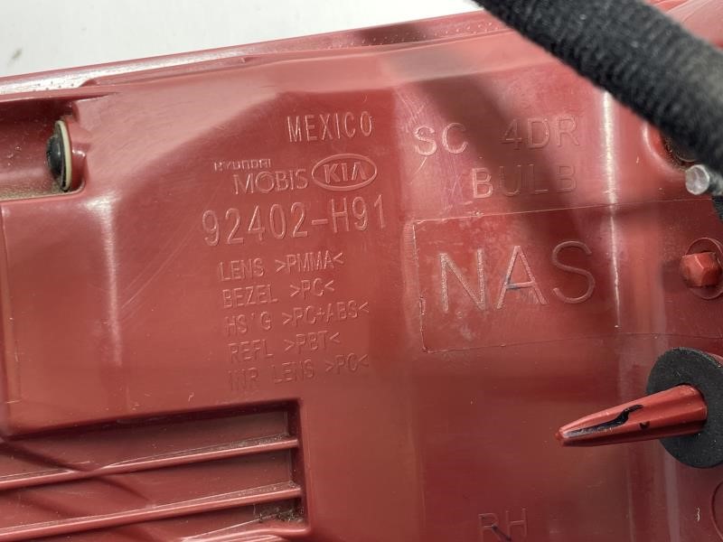 2018 KIA RIO Right TAIL LAMP - 360 — photo 3