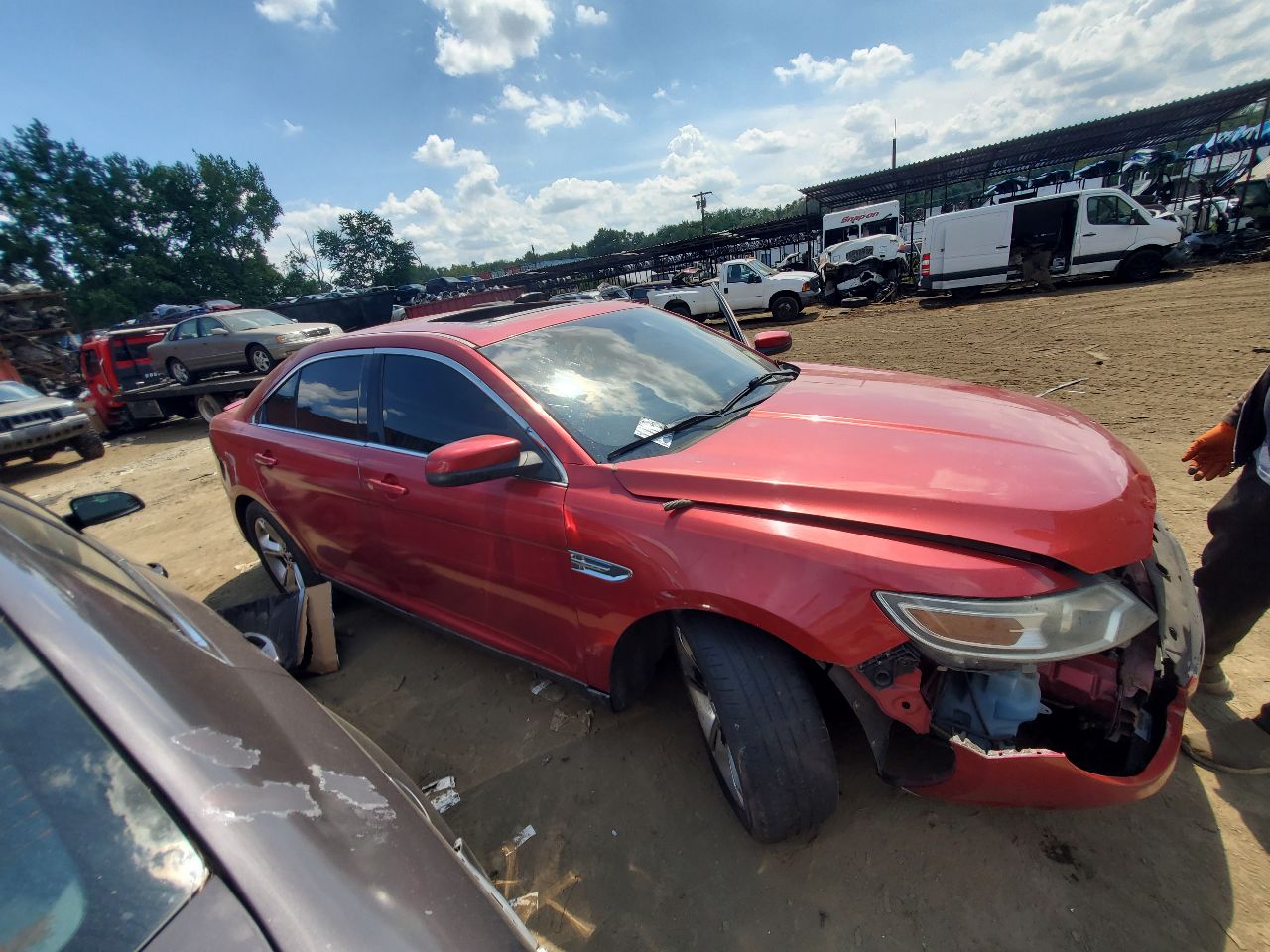 2010 FORD TAURUS 6cyl Gasoline Turbo 3.5 Right HEADLAMP ASSEMBLY - 360287
