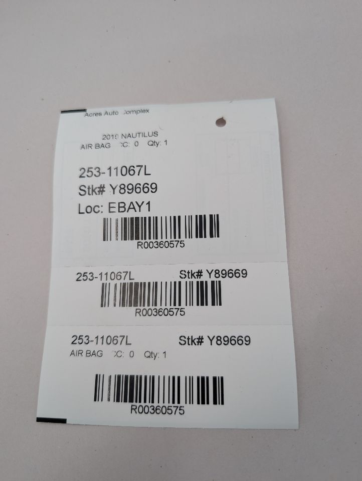 2019 LINCOLN NAUTILUS Left AIR BAG - 360575 — photo 5