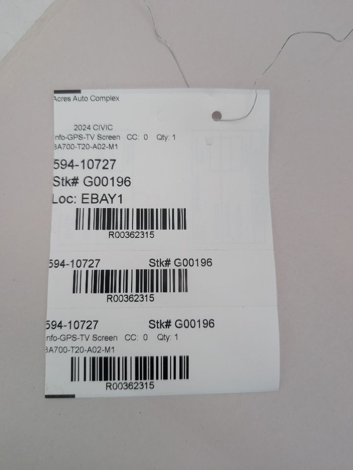 2024 HONDA CIVIC Info-GPS-TV Screen - 362315 — photo 5